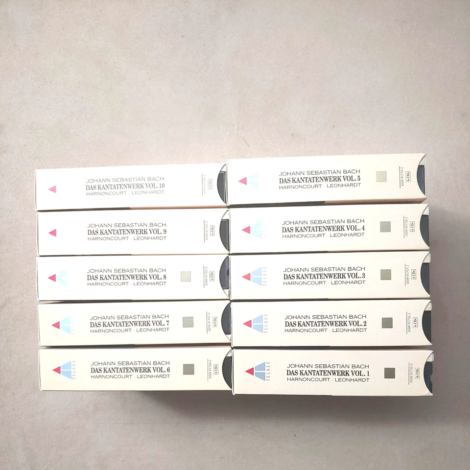 🔥 Bach • Sacred Cantatas Harnoncourt Leonhard • Teldec 10 VOL • 60 CD Box Set - Image 2 of 4