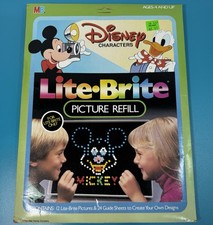 Lite Brite Disney Characters Picture Refill 4779 Sealed Pack New