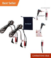 Replacement Electrode Lead Wires for TENS Therapy Machines - 1.1m Long, 2mm Pins