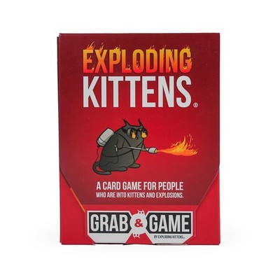 Exploding Kittens Grab & Game Travel Sized High Stakes Card Party Fun