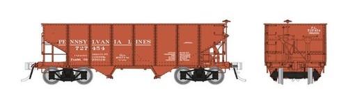Tren Rapido 148019 escala HO Pennsylvania PRR GLa vagón tolva de 2 bahías (juego de 6) | Zustand: New