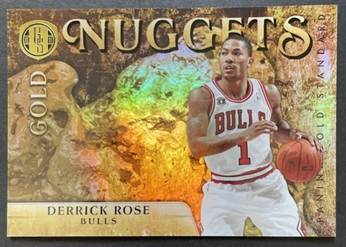 2010-11 Panini Gold Standard Gold Nuggets Derrick Rose 104/299 Chicago Bulls #7