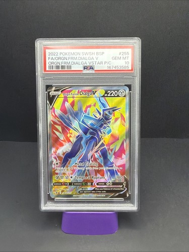 2022 Black Star Promo Origin Forme Dialga V SWSH255 PSA Gem Mint 10