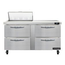 Continental Refrigerator SW60N8-D 60" Sandwich / Salad Prep Table w/ 4 Drawer...