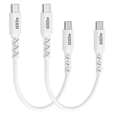 USB C to USB C Cable 100W 1ft 2Pack Fast Charging Type C to C for iPhone MacBook