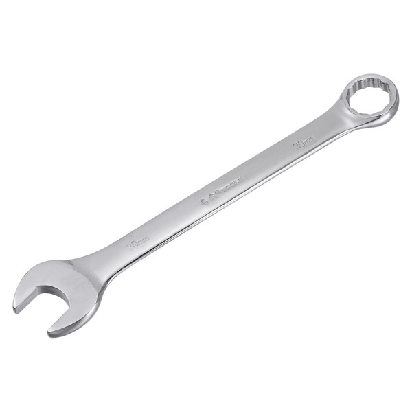 Metrischer 30Mm 12-Punkt-Box-Offen-End-KombinationsschlüSsel, Chrom-Finish, Cr-V-image