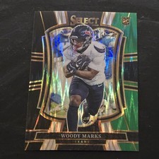 2025 Panini Select Premier Level Woody Marks #135 Black & Green Shock Prizm (RC)