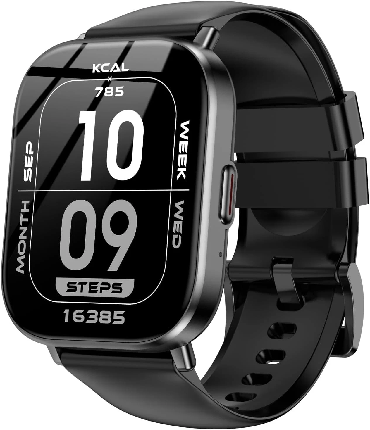 Smart Watch 2.01in Bluetooth Calling Fitness Tracker HR Sleep Monitor Black