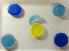 rare sea glass ohajiki from japan Surf-Tumbled Beach Glass