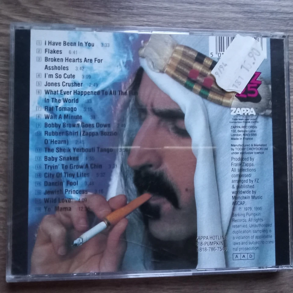 Frank Zappa - Sheik Yerbouti - CD 1990 - Bild 2 von 2