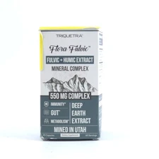 Flora Fulvic | Acid + Humic Complex 550 mg |Mined in Utah Exp 9/2026
