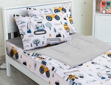3pcs Kids Comforter Sets Zipper Bedding Set Boys,Full Kid Bedding Set Car