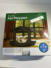 Portable Dark Gray Pop-Up Pet Playpen size large New In box