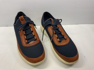 Ecco Soft 7 Runner Amber/ Marine Men s Size 11.5 laced 46067451983 