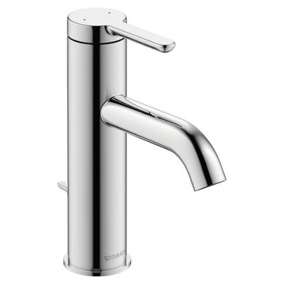 Duravit C.1 Einhebelwaschtischmischer mit Ablauf und Zugstange - verchromt