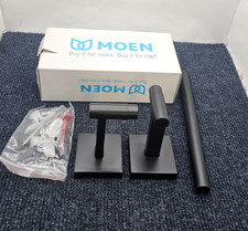 Moen BP1886BL Triva 9" Bathroom Hand -Towel Bar, Matte Black