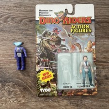 Vintage 1989 Tyco Dino Riders Action 2 Pack Dedeye (Loose) & Yungstar (Sealed)