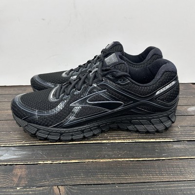 Brooks Adrenaline GTS 16 Men s Size 10.5 D Black Gray Athletic Shoes Sneakers
