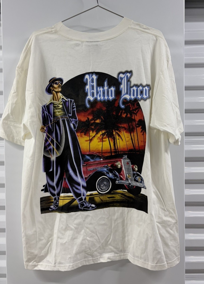 Vintage 90s TShirt Men XL Lowrider Vato Cholo Homie 90s Gangster