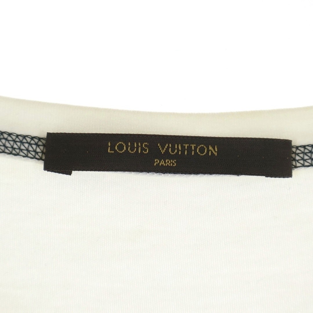 Louis Vuitton 16aw Logo Print Crew Neck Short Sleeve T-Shirt Top White Used b012 thumbnail 6