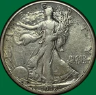 1918-S Walking Liberty Half Dollar Almost Uncirculated AU Coin #34633