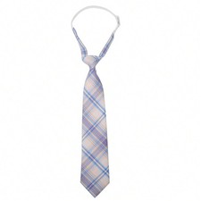 Womens Plaid Tie Adjustable Pre-Tied Necktie For Teens Uniform School Cosplay