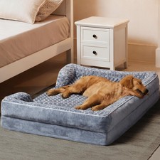 Dog Beds for Large Sized Dogs, Washable Orthopedic Dog Couch Sofa Bed with Wa...