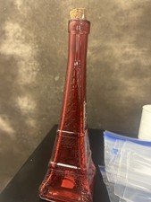 Red Glass EIFFEL TOWER BOTTLE Decanter