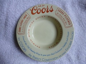 Tough to find in this condition-Coors Beer Export  ROCKY MOUNTAIN Ashtray