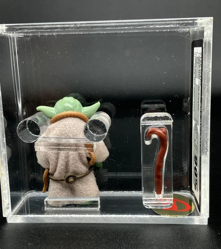 Vintage Star Wars Figure Yoda 'Brown Snake' HK UKG 90% GOLD!!! No AFA - Picture 4 of 10