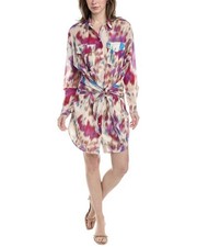 Isabel Marant Etoile Nueva Mini Dress Women's Multicolor Pink Size 44 US Size 12