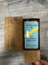 Vintage Hammond Organ Company Generator Oil Tin Can Collectible