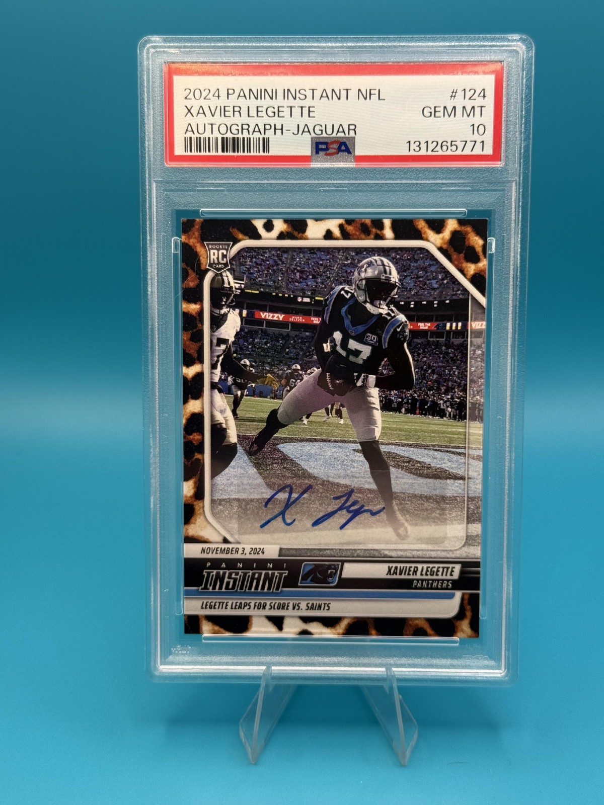 Xavier Legette Panini Instant NFL #124 Autograph-Jaguar