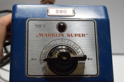 MARKLIN SUPER 280 MODEL TRAIN TRANSFORMER 110v WORKS WEST GERMANY 1980s VINTAGE