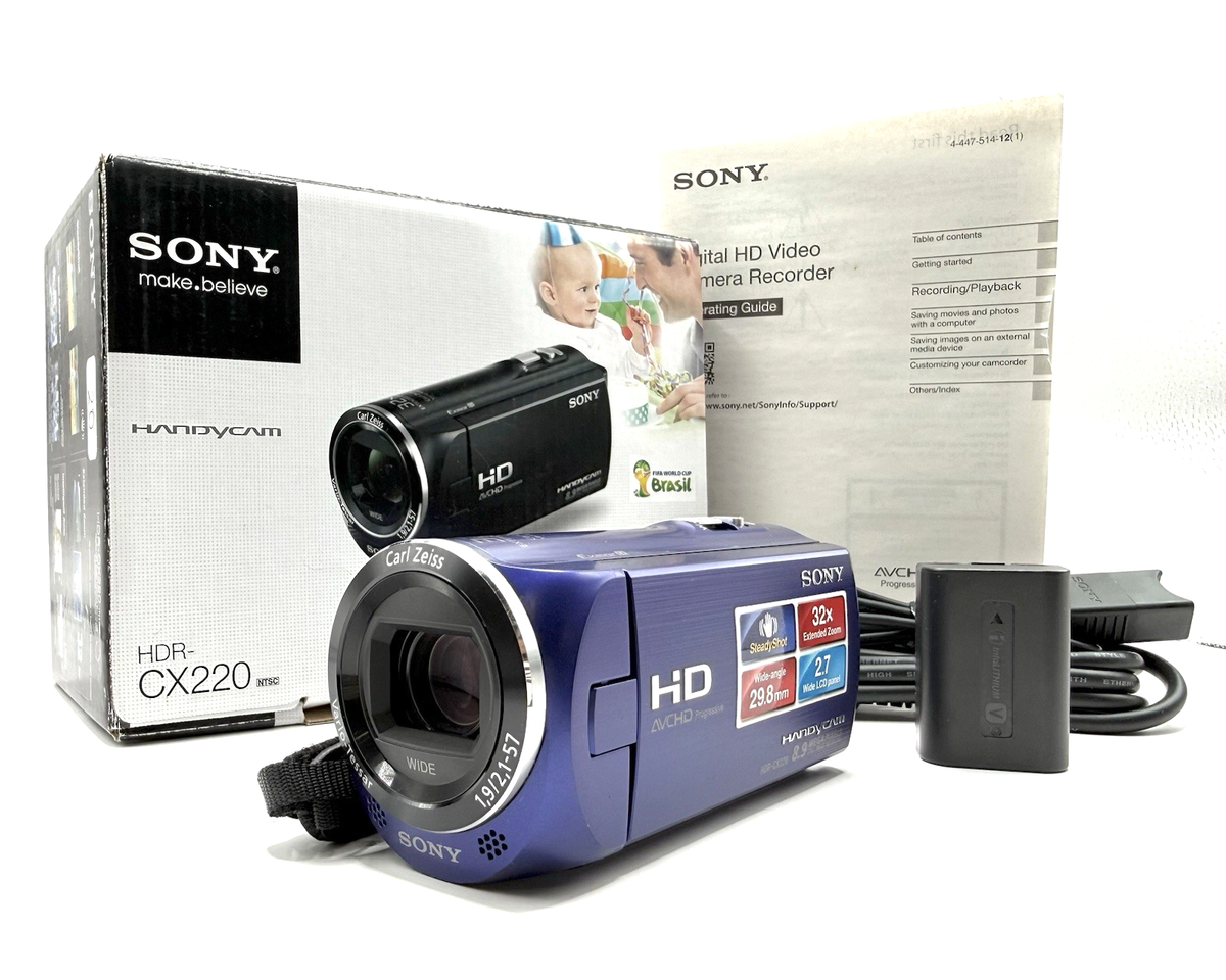 Sony HDR-CX220 Camcorder - Blue for sale online | eBay
