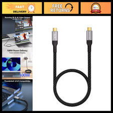 2FT USB-C to USB-C Cable, 20Gbps Data Transfer, 100W PD Fast Charging, 4K 60Hz D