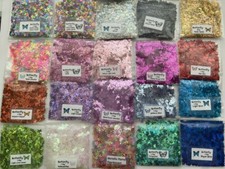 Solvent Resistant BUTTERFLY Shape Glitter U Choose Color Nail Art Face Craft-US