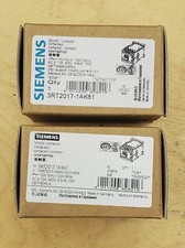 Qty 1 - SIEMENS 3RT2017-1AK61 3-pole 12A Contactor w/ 120VAC Coil - NEW in Box