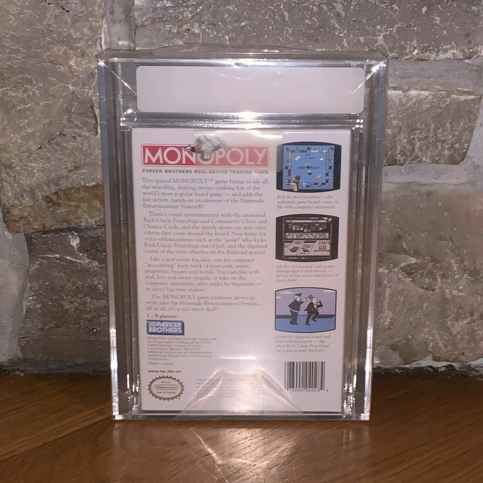 Brand New 1991 Monopoly Factory Sealed H-Seam VGA Graded 80+ Nintendo Game - Image 2 of 4