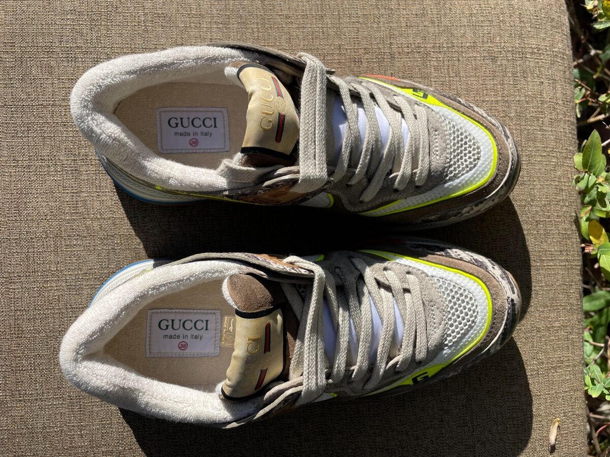 GUCCI Women's Ultrapace 'Rock Tejus Printed' Sneakers, Brand GUCCI Women's Ultrapace 'Rock Tejus Printed' Sneakers, Brand