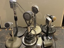 X8 Vintage Microphone Telefunken M410, Tuner Dynamic, Astatic Etc