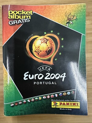 #ad 2004 Panini UEFA Euro Portugal Pocket Mini Sticker Album NEW with No Stickers $6.95