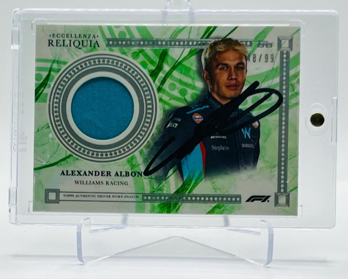 ALEX ALBON選手　サイン　アレックスアルボン選手 ALEX ALBON SIGNED TOPPS F1 ECCELLENZA NUMBERED RELIC TRADING
