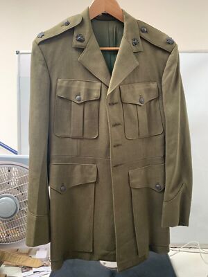 Original US Marine Corps USMC Kleid Tunika & Handschuhe - 38 Brustumfang 