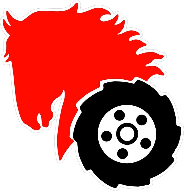 WHEEL HORSE HEAD CONTOUR CUT DECAL SET OF 2 eBay