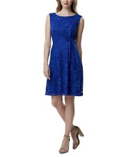 Tahari ASL Women's Lace A-Line Dress Blue Size 10