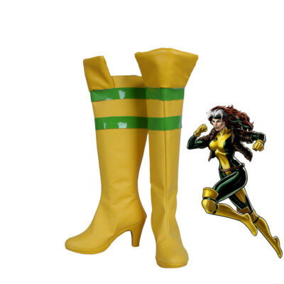 X-Men Rogue Anna Marie Shoes Cosplay Woman Boots