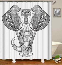 Paintings Without Color 3D Shower Curtain Polyester Bathroom Decor Waterproof