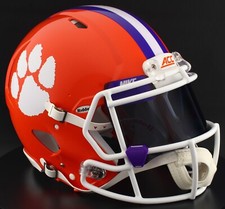 CLEMSON TIGERS NCAA Riddell Speed Full Size REPLICA Football Helmet