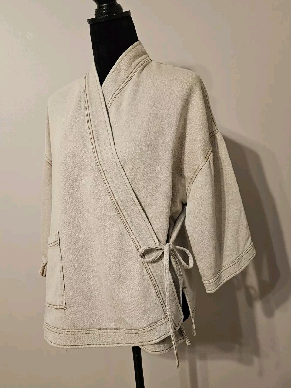 Universal Thread Jacket Japanese Style Kimono Tan… - image 2